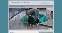 Desktop Screenshot of lakebreezewaterdogs.com