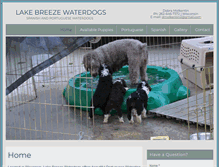 Tablet Screenshot of lakebreezewaterdogs.com